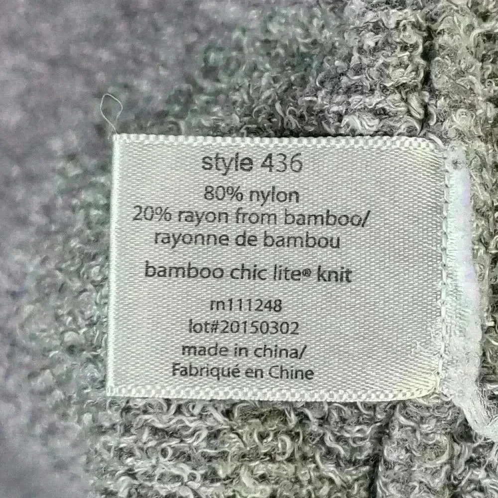 Barefoot Dreams Womens S/M Bamboo Chic Lite Cardigan Sweater Gray Asymmetric - Picture 4 of 7